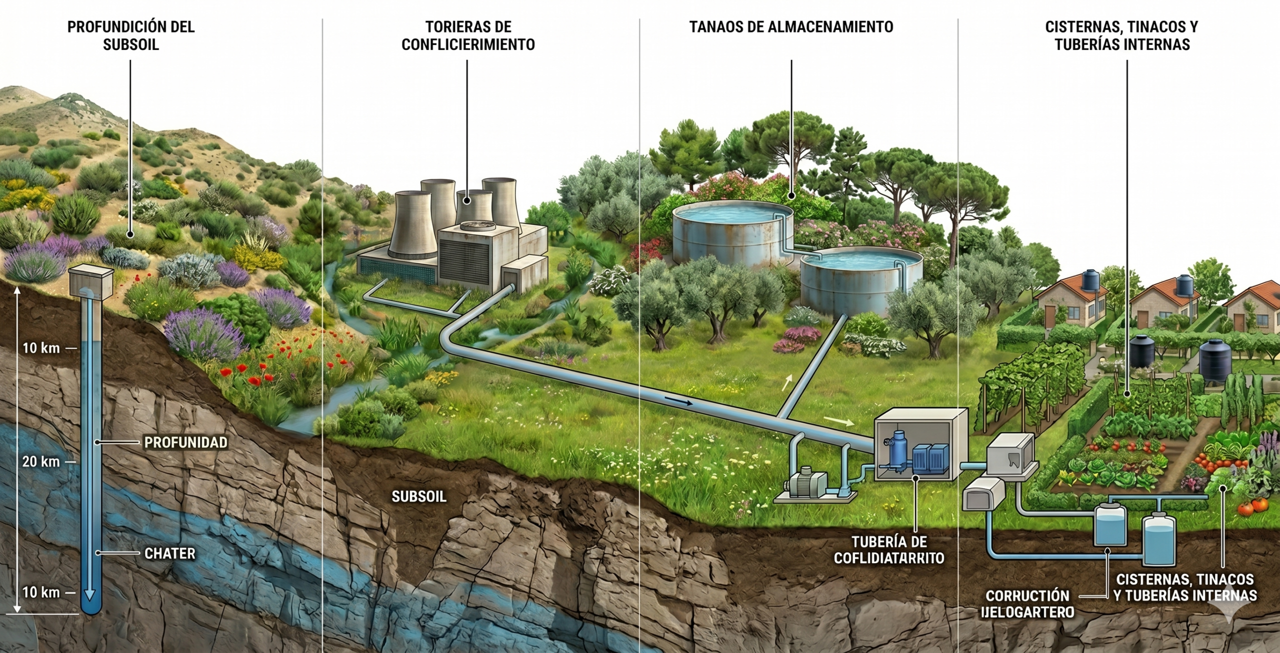 Infraestructura de agua potable: profundidad y complejidad